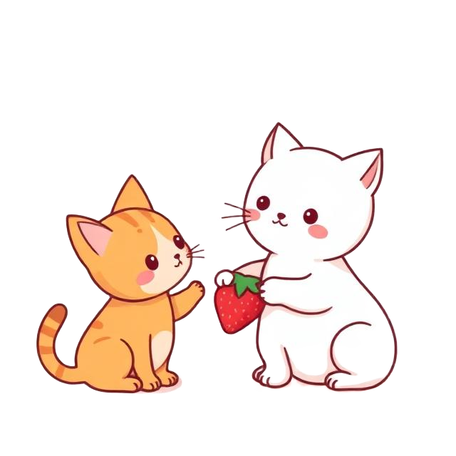 Котики с ягодкой